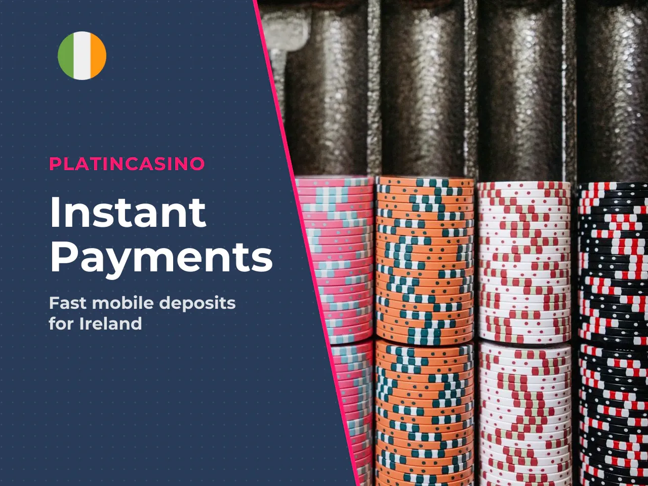 For deposits on a phone, Irish