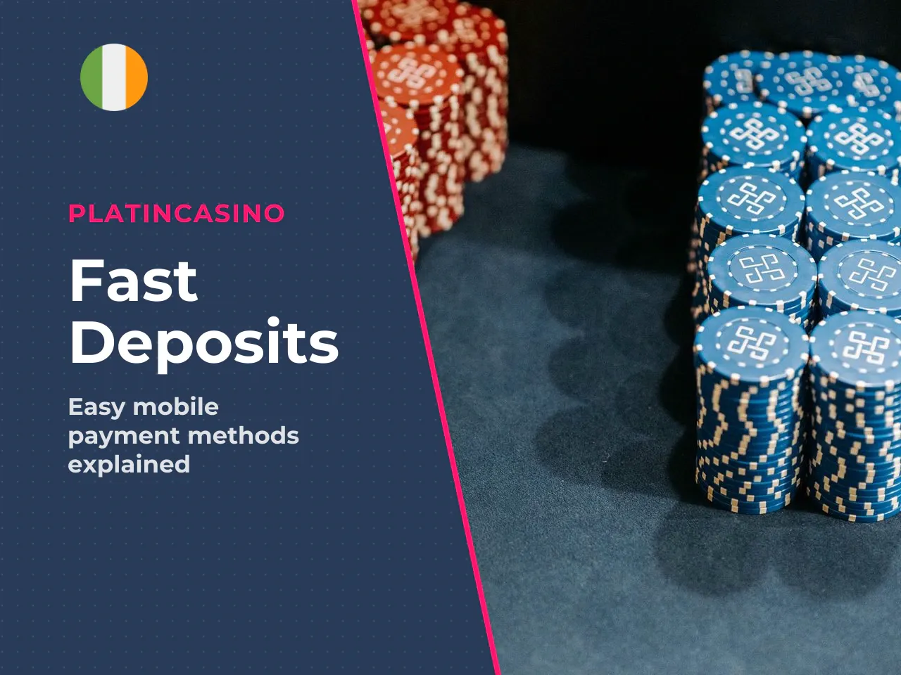 For deposits on a phone, Irish
